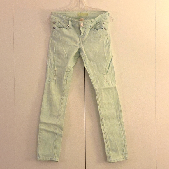 Almost Famous Denim - Almost Famous Mint Green Jeans